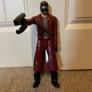 Star-Lord Action Figure with Red Trench Coat and Blaster